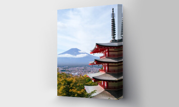 Wizualizacja Obrazu : #1055244076 pagode chureito Mont-Fuji Japon