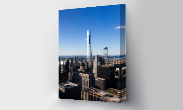 Wizualizacja Obrazu : #1077603344 Central Park Tower in New York from the top of a skyscraper