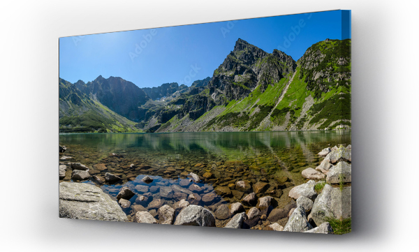 czarny, Panorama, staw, Tatry