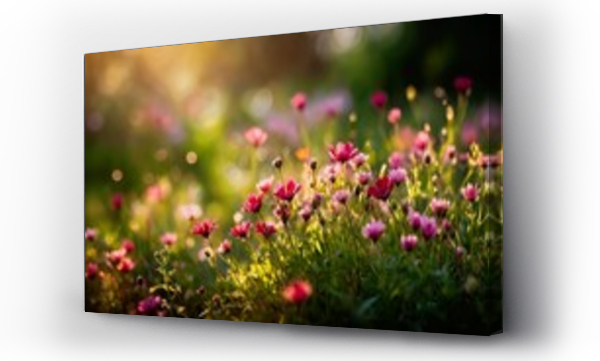 Kwiaty, Pole kwiatów, zielony, łąka