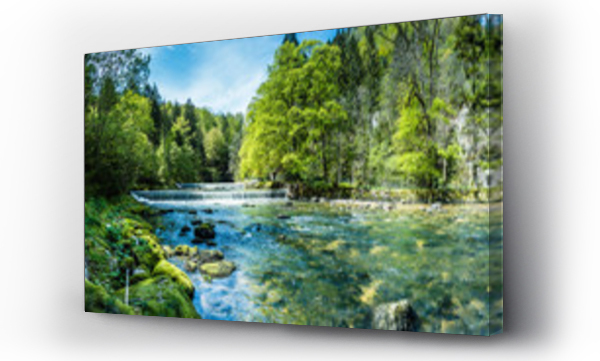 Wizualizacja Obrazu : #110531026 Areuse, rzeka w Neuchâtel Jura, Szwajcaria, panorama