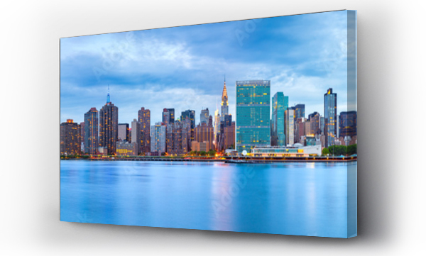 Wizualizacja Obrazu : #112263906 Midtown Manhattan panorama as viewed from Gantry Plaza State Park across East River