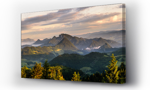 góry, krajobraz, Pieniny, widok