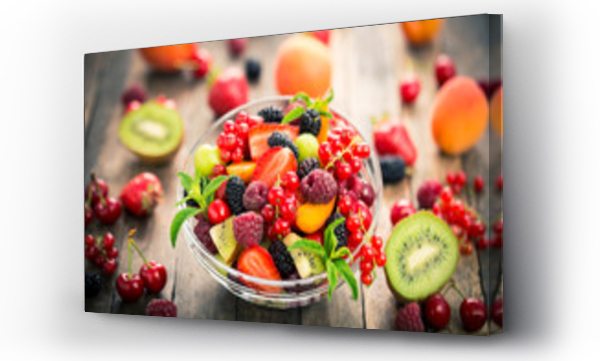 Wizualizacja Obrazu : #116103375 Fresh fruit salad in the bowl 