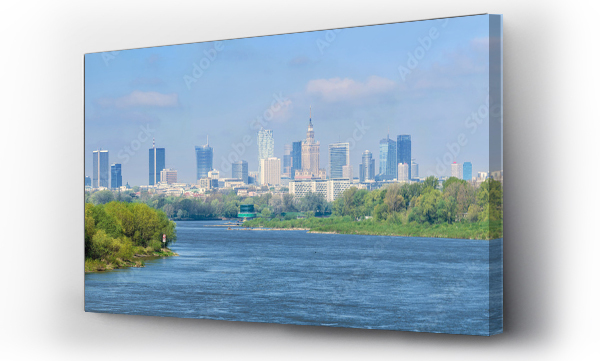 miasto, Panorama warszawy, Warszawa, wisła