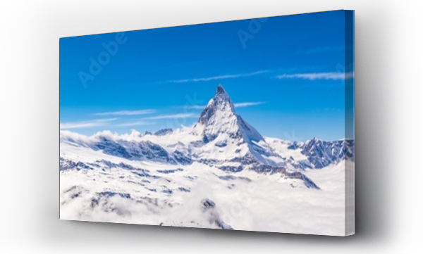 Wizualizacja Obrazu : #117844807 Matterhorn and snow mountains panorama view at Gornergrat, Switzerland