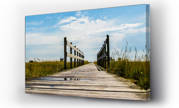 Wizualizacja Obrazu : #120290171 Panoramiczne drewniane molo Morze Północne