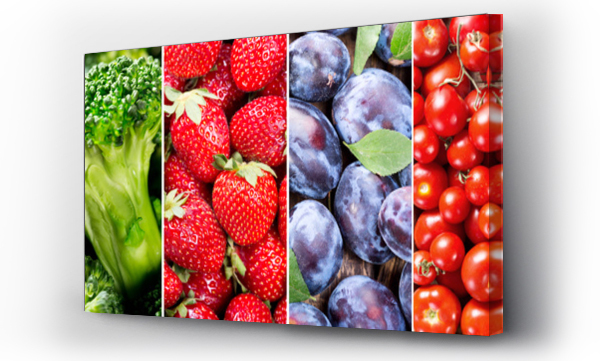 Wizualizacja Obrazu : #123232806 fresh fruits and vegetables, banner
