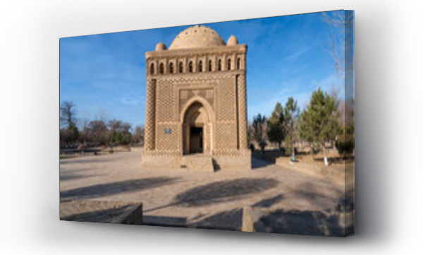 Wizualizacja Obrazu : #1242296755 The oldest monument of Central Asian monumental architecture is the Samanid dynastic mausoleum in the historical center of the city on a sunny day, Bukhara, Uzbekistan