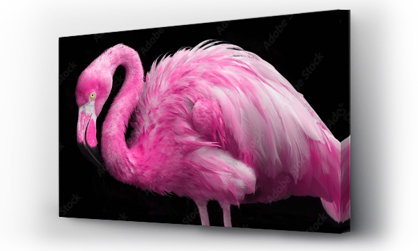 Wizualizacja Obrazu : #130537979 bright pink flamingo
