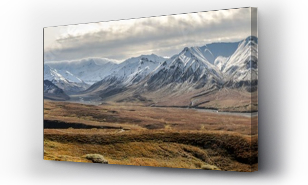 Panorama jesienna w Parku Narodowym Denali, Alaska