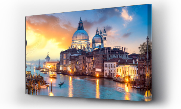 Wizualizacja Obrazu : #135589267 Panorama Wenecji o zachodzie słońca