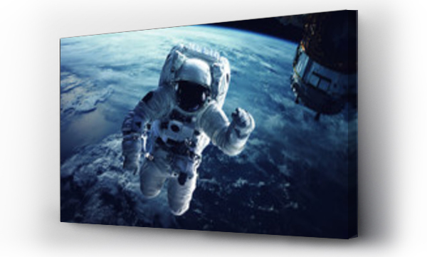 Wizualizacja Obrazu : #139734558 Astronauta w przestrzeni kosmicznej. Elementy tego zdjęcia dostarczone przez NASA