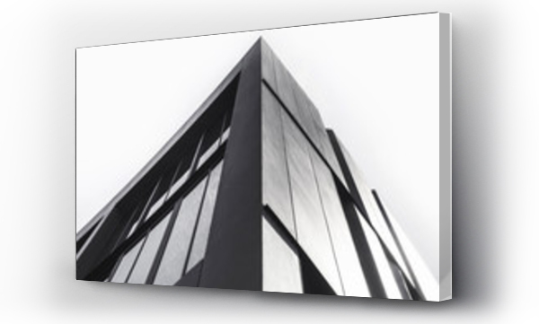 Wizualizacja Obrazu : #140059702 Architektura detal Nowoczesny budynek fasada Czarno-biały