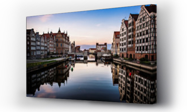 Gdańsk, miasto, most, Noc most woda, STARÓWKA