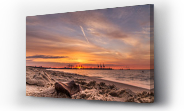 morze, plaża, zachód, zachód słońca, Zachód słońca morze