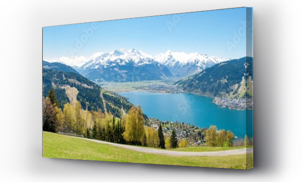 Wizualizacja Obrazu : #146431549 Beautiful panorama view over Zell am See