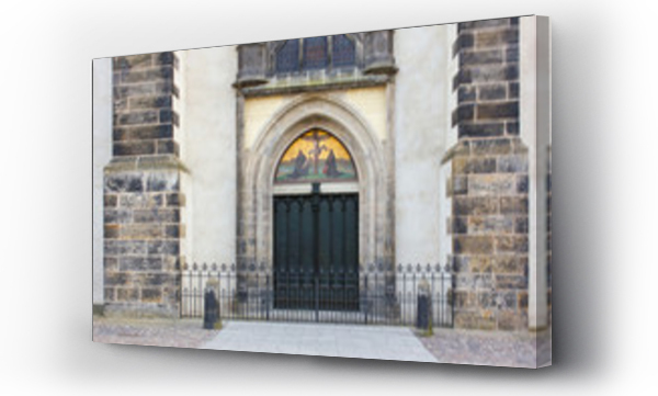 Wizualizacja Obrazu : #147531708 church door  / Door with theses  of the castle church in the Luther city Wittenberg