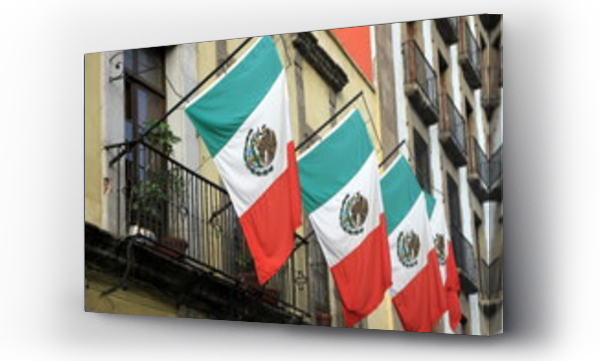 flagi, meksyk miasto, miasto