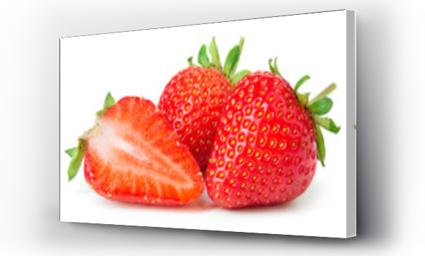 Wizualizacja Obrazu : #153581296 Strawberries isolated on white background