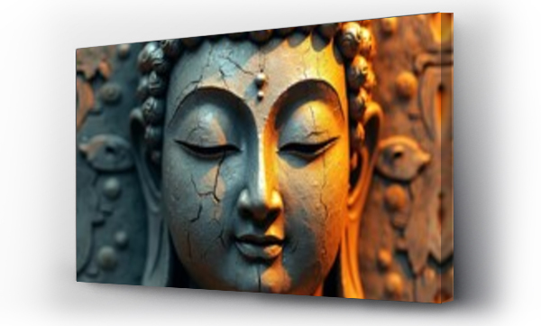 Wizualizacja Obrazu : #1538934310 Portrait of Buddha Face Art