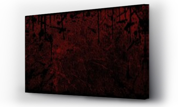 Wizualizacja Obrazu : #1543801923 dark grunge halloween blood splatter background with dripping red texture and distressed canvas overlay for horror poster, web design, or branding element

