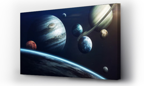 Wizualizacja Obrazu : #155073827 Planets of Solar system. Elements of this image furnished by NASA
