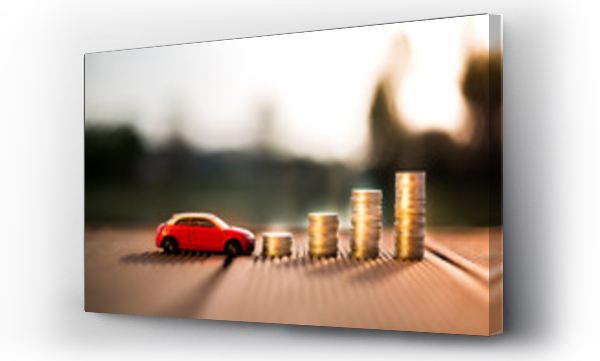 Wizualizacja Obrazu : #155518958 Saving money for car or trade car for cash, finance concept