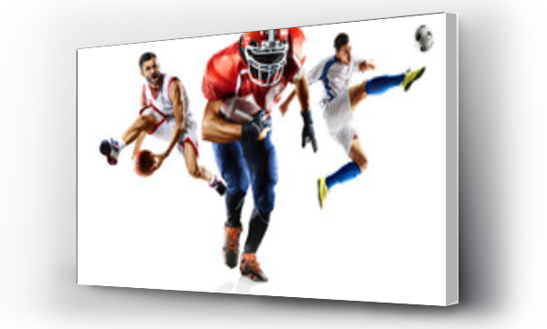 Wizualizacja Obrazu : #157388792 Multi sport collage soccer american football bascketball