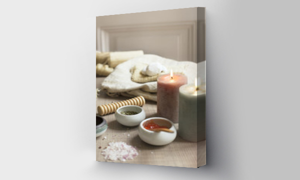 Wizualizacja Obrazu : #159038235 Various items used in spa treatments