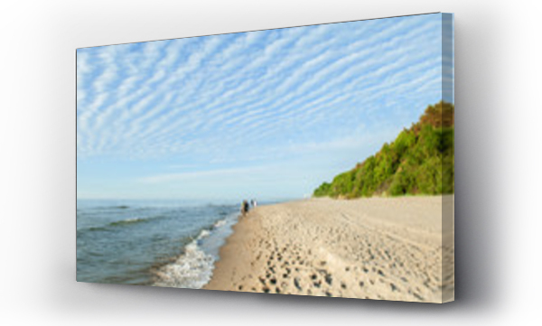 morze, plaża, trzęsacz