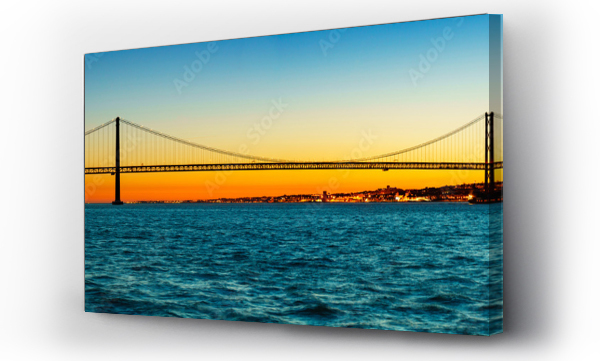 Wizualizacja Obrazu : #159337548 Most 25 kwietnia w lizbonie panorama