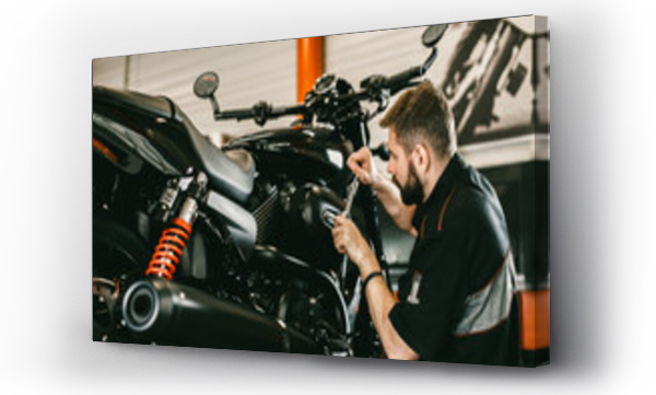 garaż motocykl, motocykl