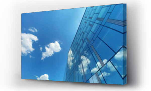 Wizualizacja Obrazu : #1656408629 Office building. Glass facade of skyscraper in business center. Architecture, commercial real estate
