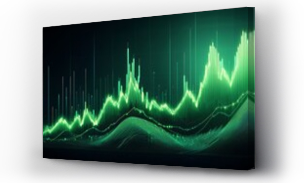 Wizualizacja Obrazu : #1677218216 stock chart with zigzag line green candlestick patterns signal tech driven financial growth