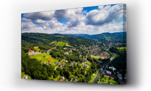 Brenna, góry, miasto, wisła