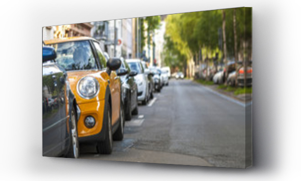 samochody, street in old town