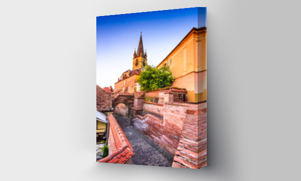 Wizualizacja Obrazu : #170695940 Sibiu, Transylvania, Romania - Lutheran Church