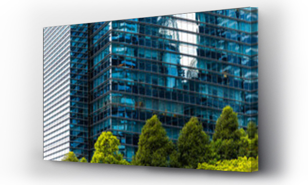 azja, las, wieżowce