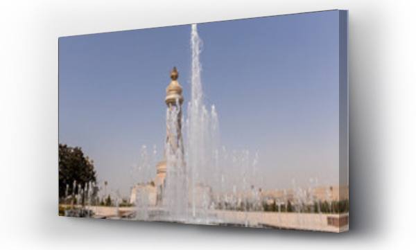Wizualizacja Obrazu : #1733313894 Istiklol (Independence) Monument with fountains around it in Dushanbe Tajikistan