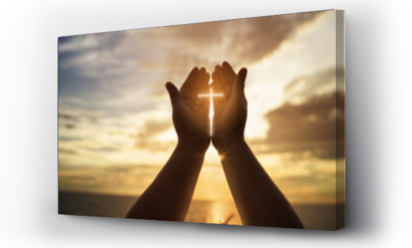 Ludzkie ręce otwarte dłonie do góry uwielbienie. Eucharist Therapy Bless God Helping Repent Catholic Easter Lent Mind Pray. Chrześcijańska koncepcja tło.