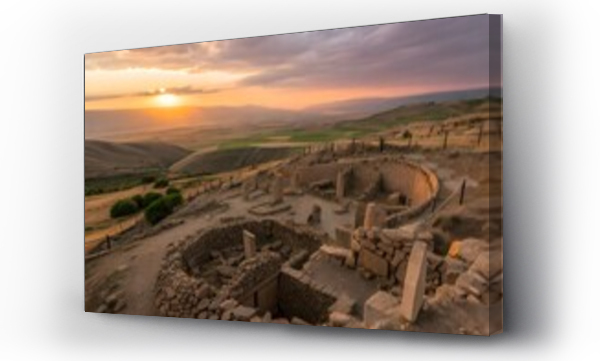 Wizualizacja Obrazu : #1776294873 Gobekli Tepe Symbols and Ruins in Urfa Turkey | Ancient Archaeological Site, Historic Monument, Sacred Temple, Cultural Heritage, Spiritual Civilization, Travel Landmark, Mystical History Destination.