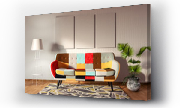 Wizualizacja Obrazu : #178756979 Living room, interior design 3D Render
