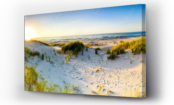 Wybrzeże wydmy plaża morze, panorama