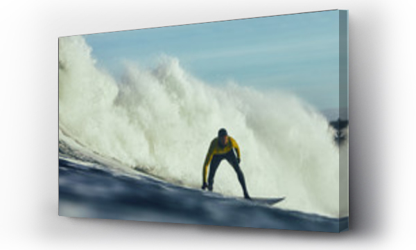 Wizualizacja Obrazu : #193500935 Man surfing in ocean against waves
