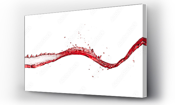 Wizualizacja Obrazu : #198823691 Czerwone wino abstrakcyjny kształt rozprysku na białym tle