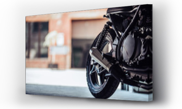 garaż motocykl, motocykl