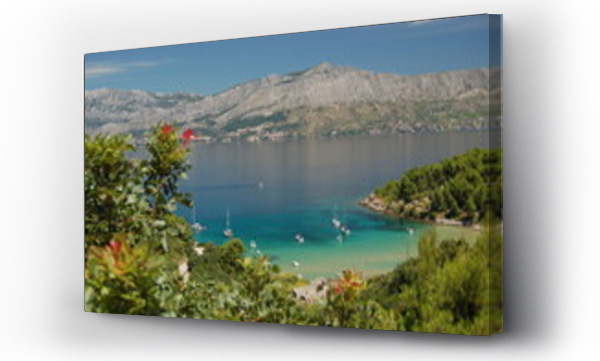 Wizualizacja Obrazu : #20637801 Zatoka Lovrecina - wyspa Bra? - Chorwacja