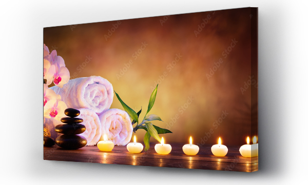 masaż terapii, Spa, świeczki