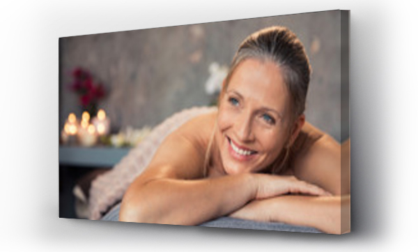 Wizualizacja Obrazu : #211240584 Mature woman smiling at spa